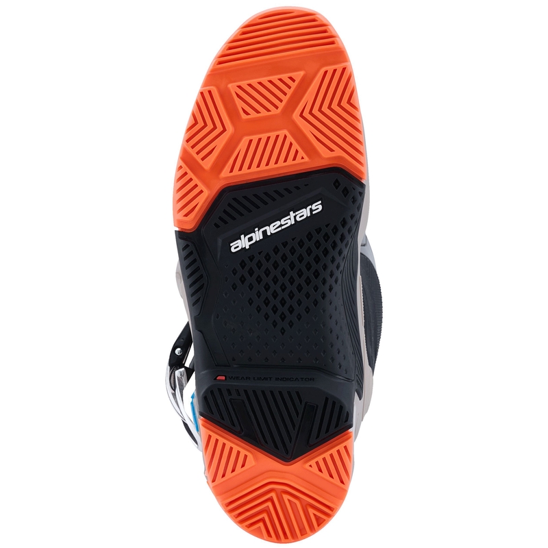 Motorcykelstøvler Alpinestars Tech 7 Enduro, Sort/Mørkegrå/Fluo Orange