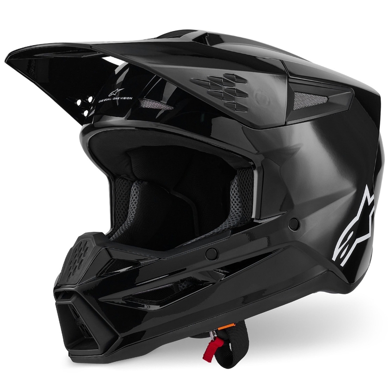 Alpinestars S-M3 Solid motocross hjelm sort