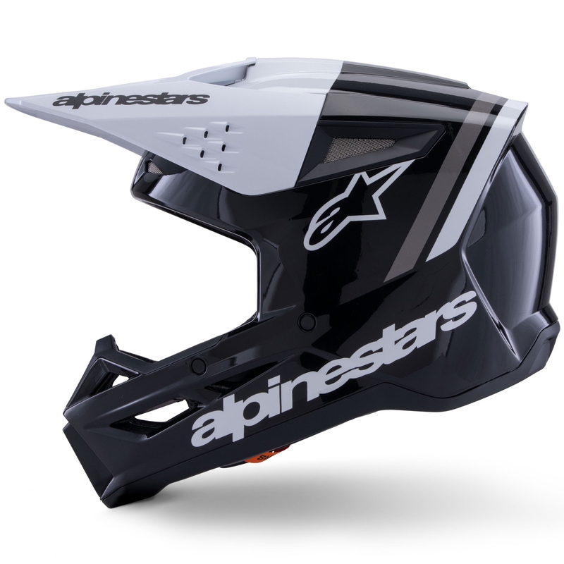 Alpinestars S-M3 Radium motocrosshjelm sort-hvid-grå
