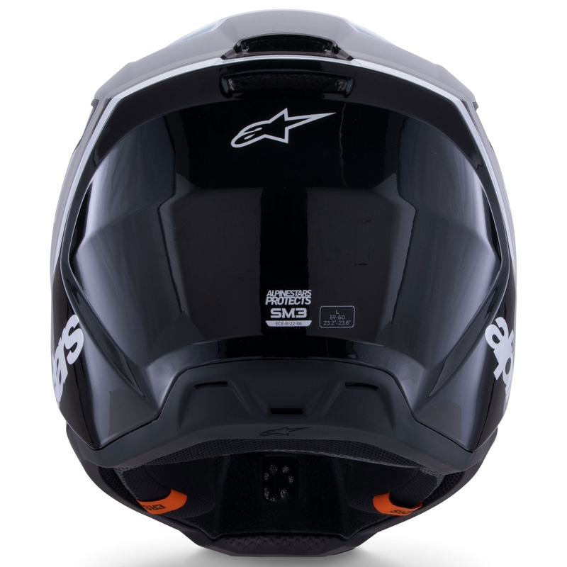 Alpinestars S-M3 Radium motocrosshjelm sort-hvid-grå