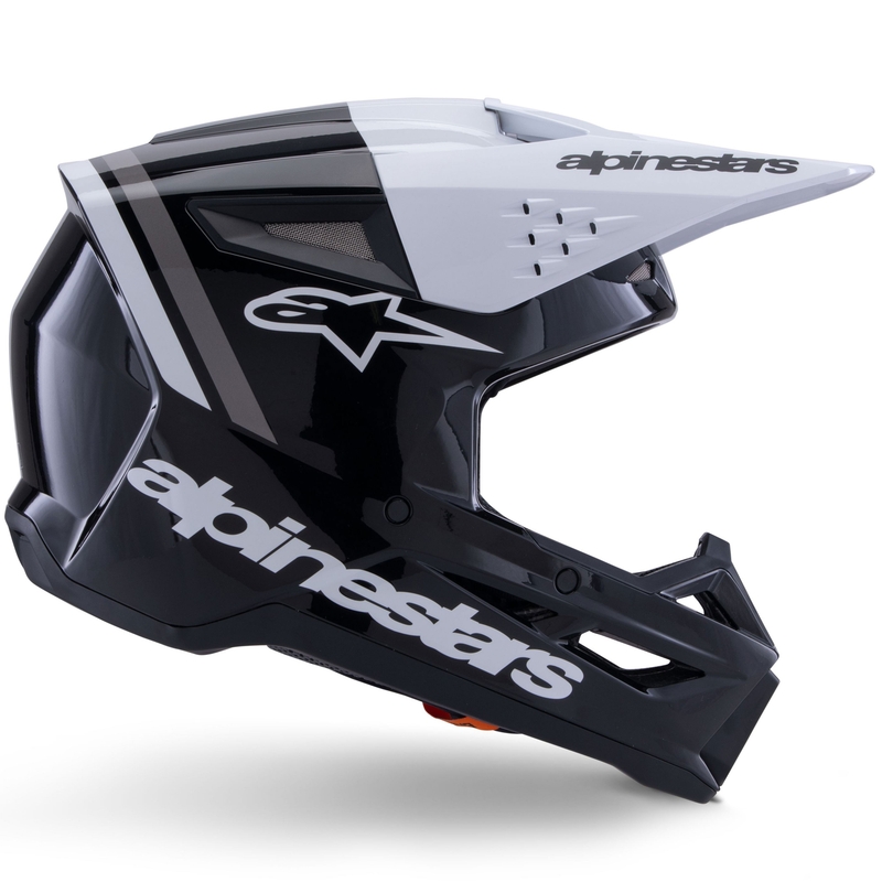 Alpinestars S-M3 Radium motocrosshjelm sort-hvid-grå