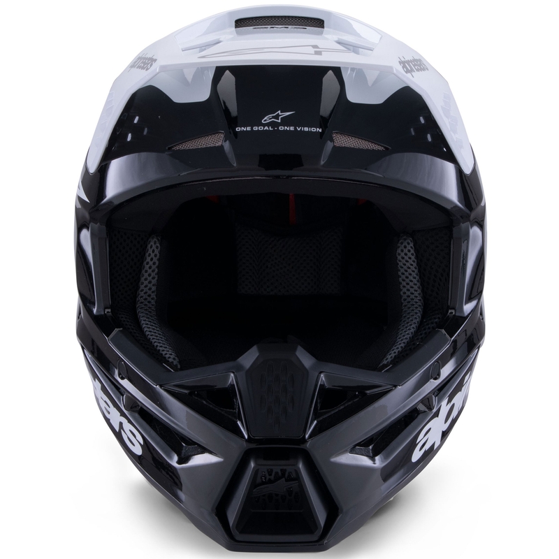Alpinestars S-M3 Radium motocrosshjelm sort-hvid-grå