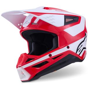 Alpinestars S-M3 Heat motocrosshjelm rød-hvid-sort