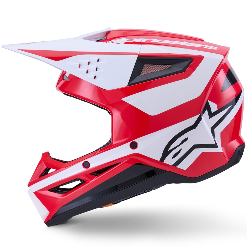 Alpinestars S-M3 Heat motocrosshjelm rød-hvid-sort