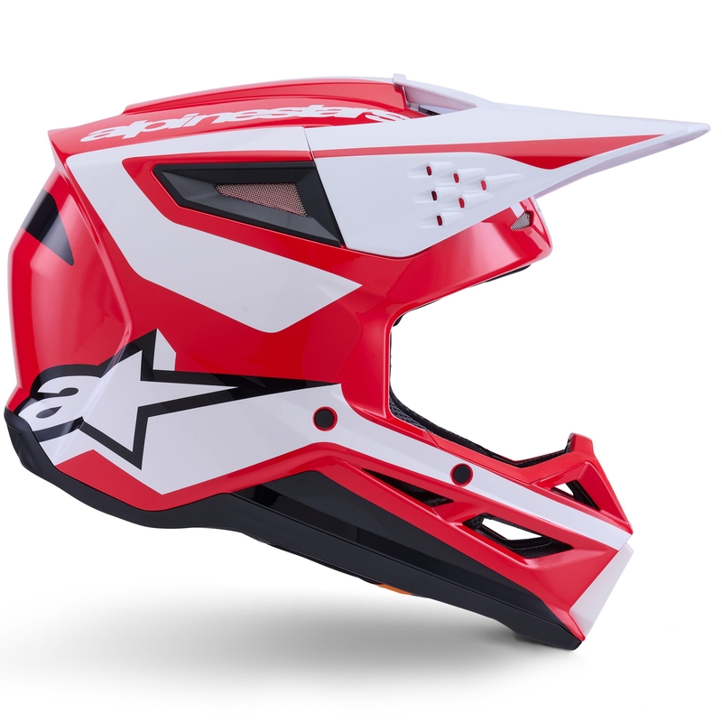 Alpinestars S-M3 Heat motocrosshjelm rød-hvid-sort