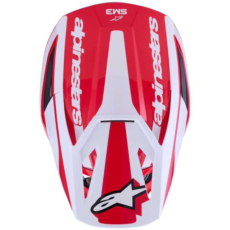 Alpinestars S-M3 Heat motocrosshjelm rød-hvid-sort