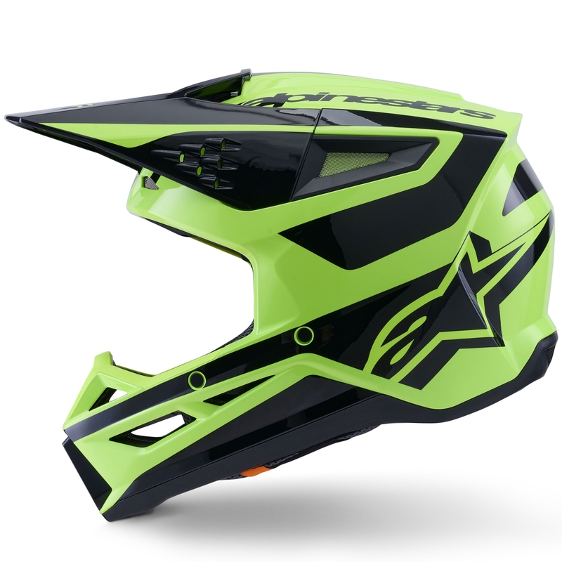 Alpinestars S-M3 Heat motocross hjelm fluo gul-sort