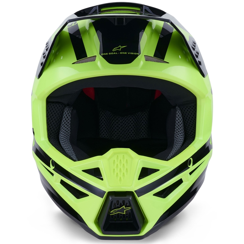 Alpinestars S-M3 Heat motocross hjelm fluo gul-sort