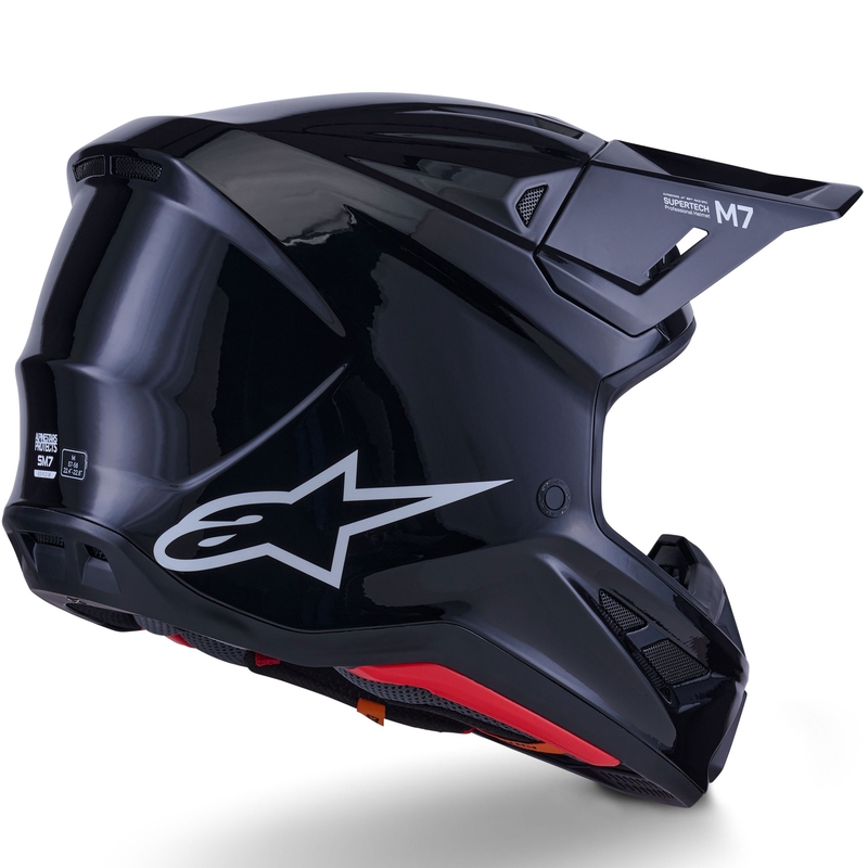 Alpinestars SM7 Solid motocross hjelm sort