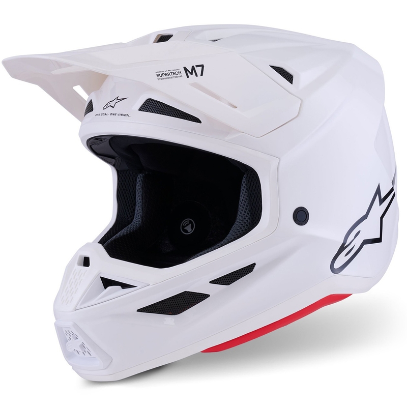 Alpinestars SM7 Solid motocross hjelm hvid