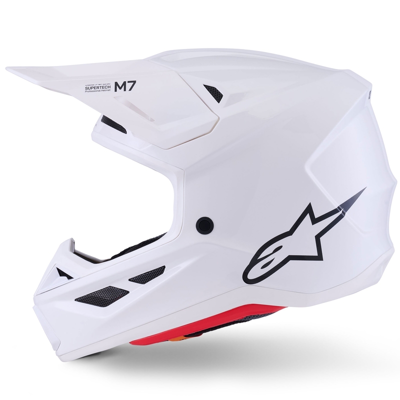 Alpinestars SM7 Solid motocross hjelm hvid