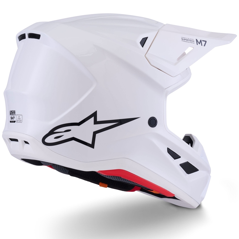 Alpinestars SM7 Solid motocross hjelm hvid