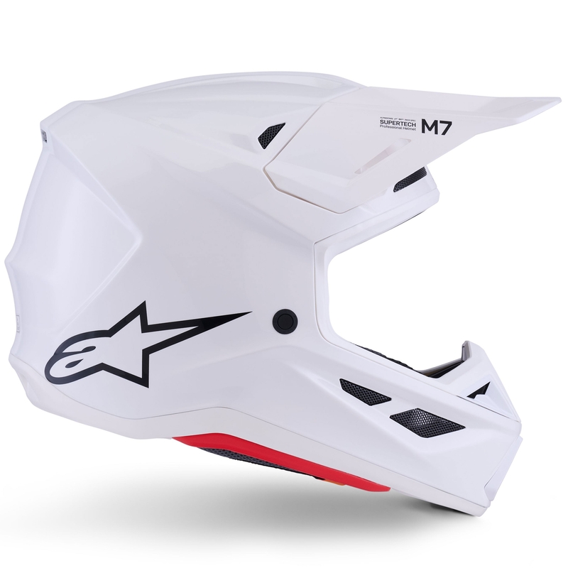Alpinestars SM7 Solid motocross hjelm hvid
