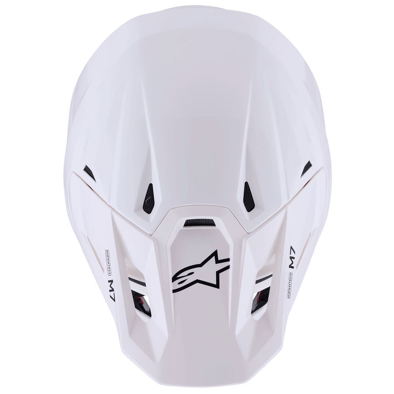Alpinestars SM7 Solid motocross hjelm hvid