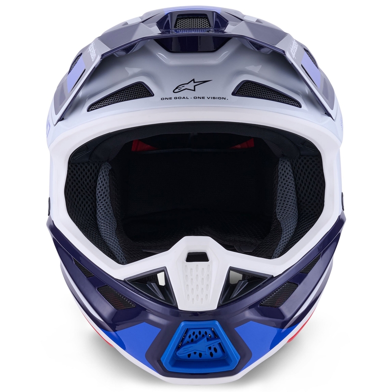 Alpinestars SM7 Rise motocross hjelm blåhvid