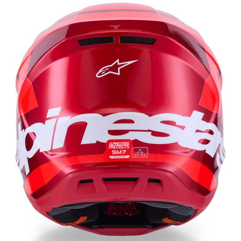 Alpinestars SM7 Core motocross hjelm rød