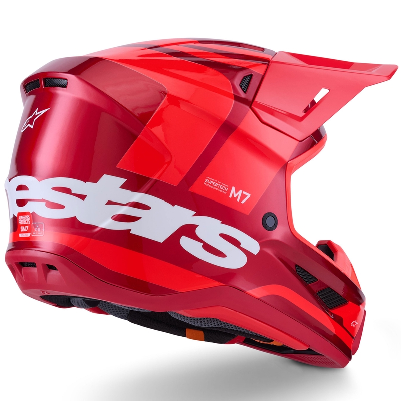 Alpinestars SM7 Core motocross hjelm rød