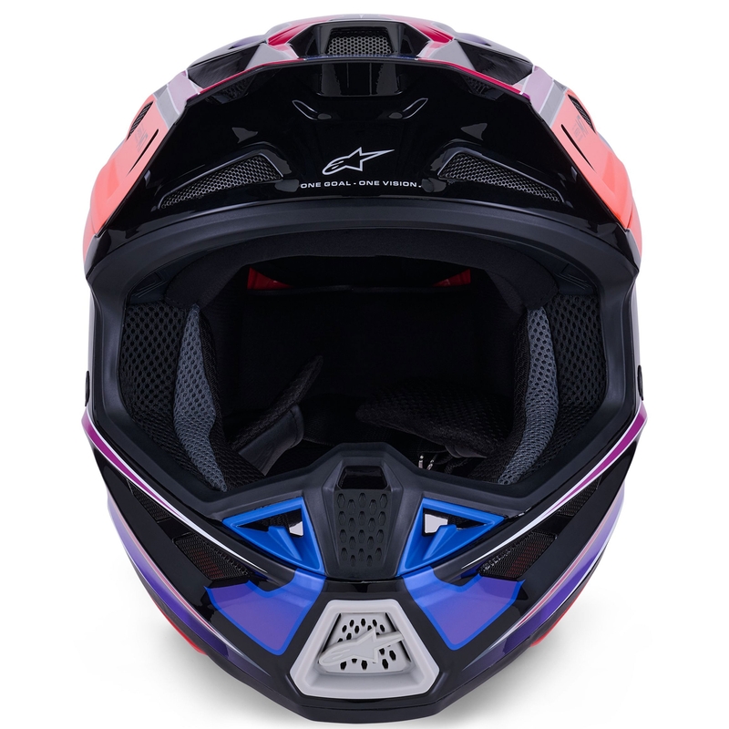 Alpinestars SM7 Fuse motocrosshjelm blå-lilla-pink