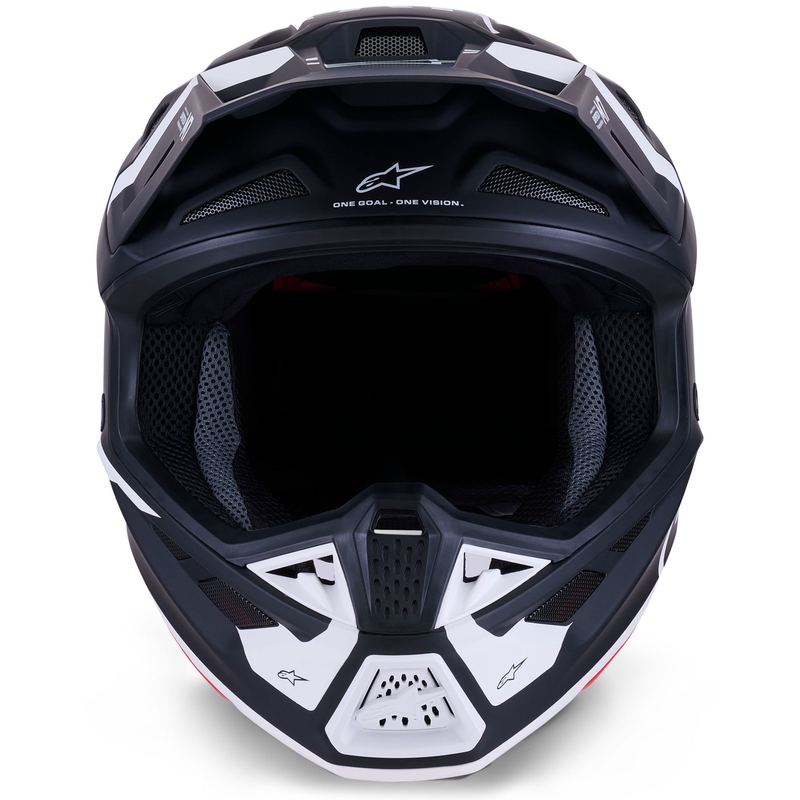 Alpinestars SM7 Dasher motocrosshjelm, mat sort/hvid
