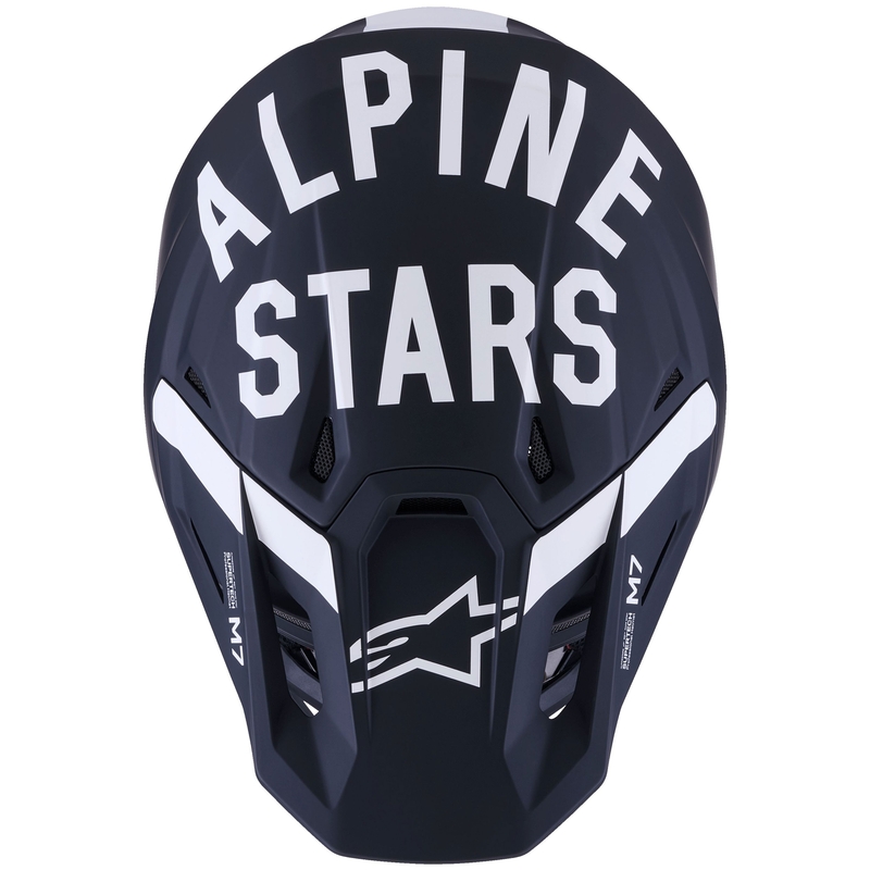 Alpinestars SM7 Dasher motocrosshjelm, mat sort/hvid