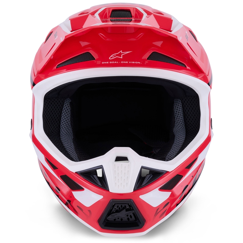 Alpinestars SM7 Deed motocrosshjelm rød-sort-hvid