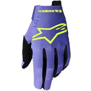 Alpinestars Radar motocrosshandsker lilla-fluo gul