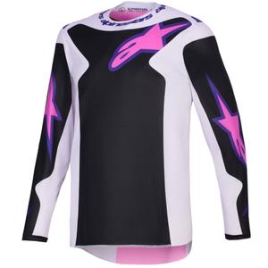 Alpinestars Fluid Grid motocrosstrøje sort-lysegrå-lilla