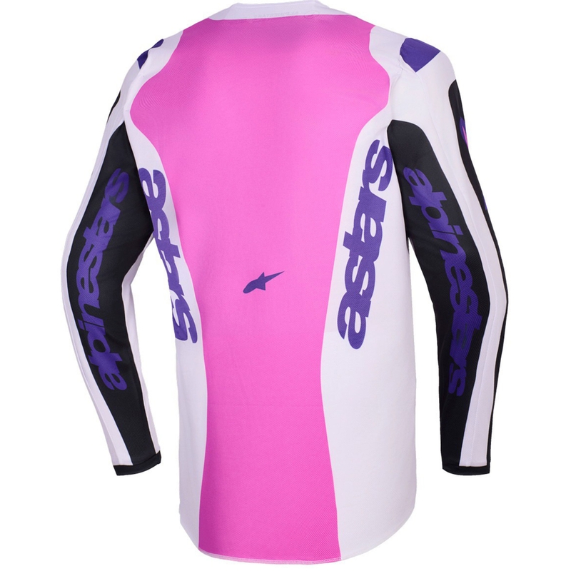 Alpinestars Fluid Grid motocrosstrøje sort-lysegrå-lilla
