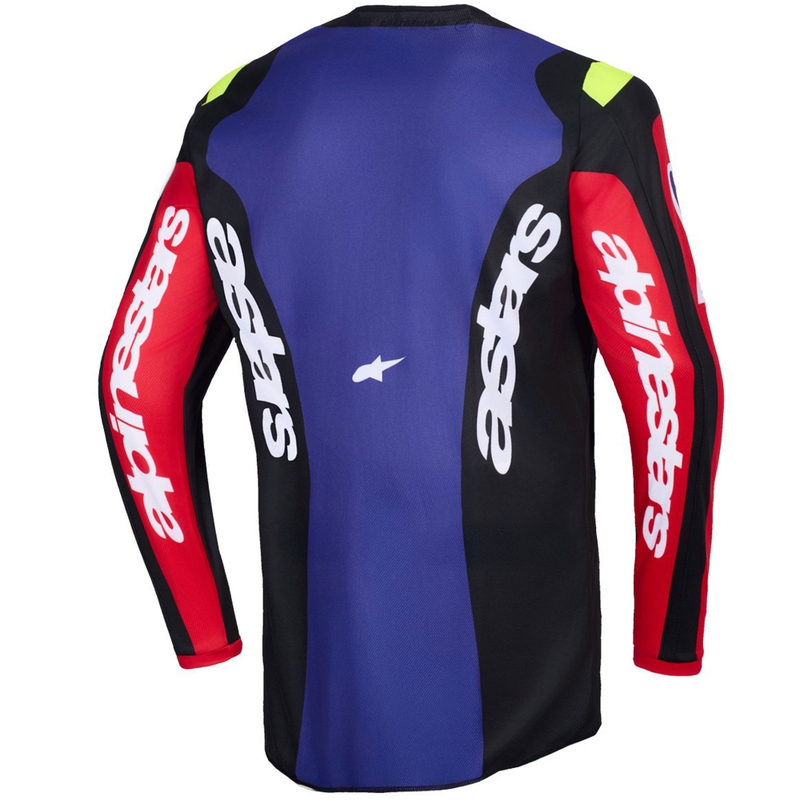 Alpinestars Fluid Grid motocross trøje rød-sort-lilla-gul