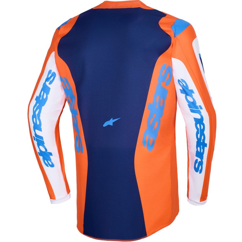 Alpinestars Fluid Grid motocross trøje orange-blå