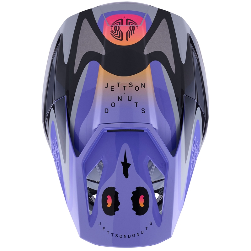 Alpinestars S-M3 JETT LAWRENCE edition motocrosshjelm grå-lilla-sort