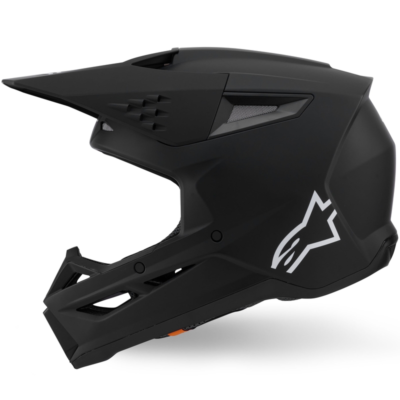 Alpinestars S-M3 Solid motocross hjelm mat sort