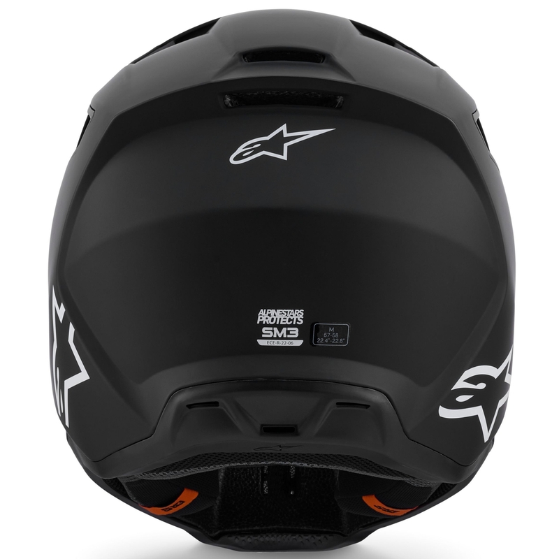 Alpinestars S-M3 Solid motocross hjelm mat sort