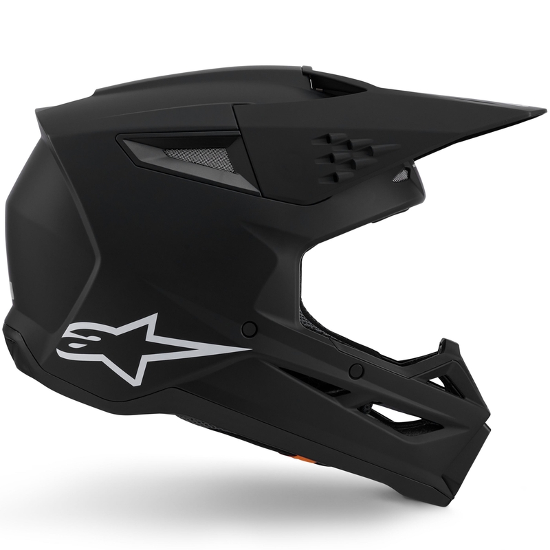 Alpinestars S-M3 Solid motocross hjelm mat sort