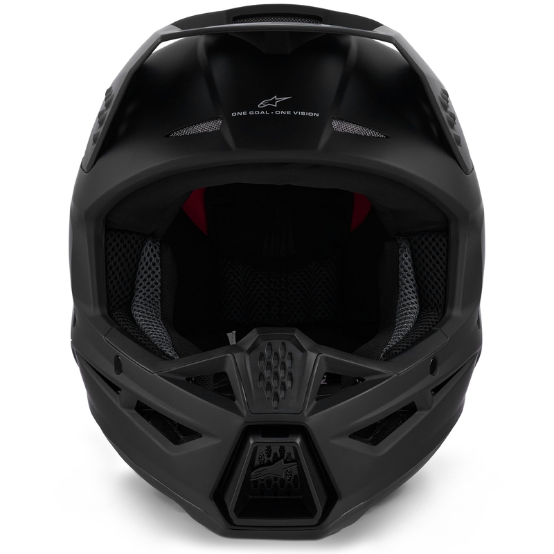 Alpinestars S-M3 Solid motocross hjelm mat sort