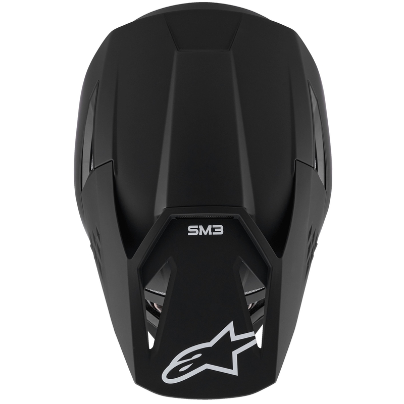 Alpinestars S-M3 Solid motocross hjelm mat sort