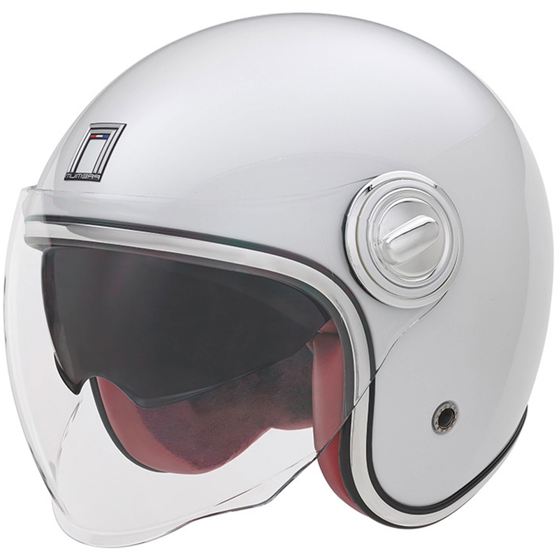 Åben motorcykelhjelm NOX PREMIUM Heritage hvid