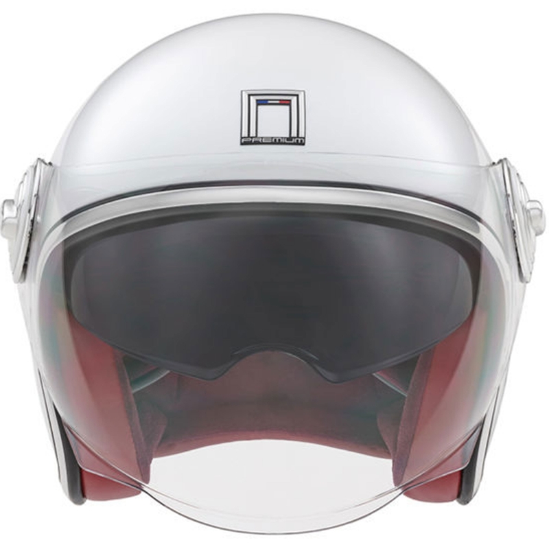 Åben motorcykelhjelm NOX PREMIUM Heritage hvid