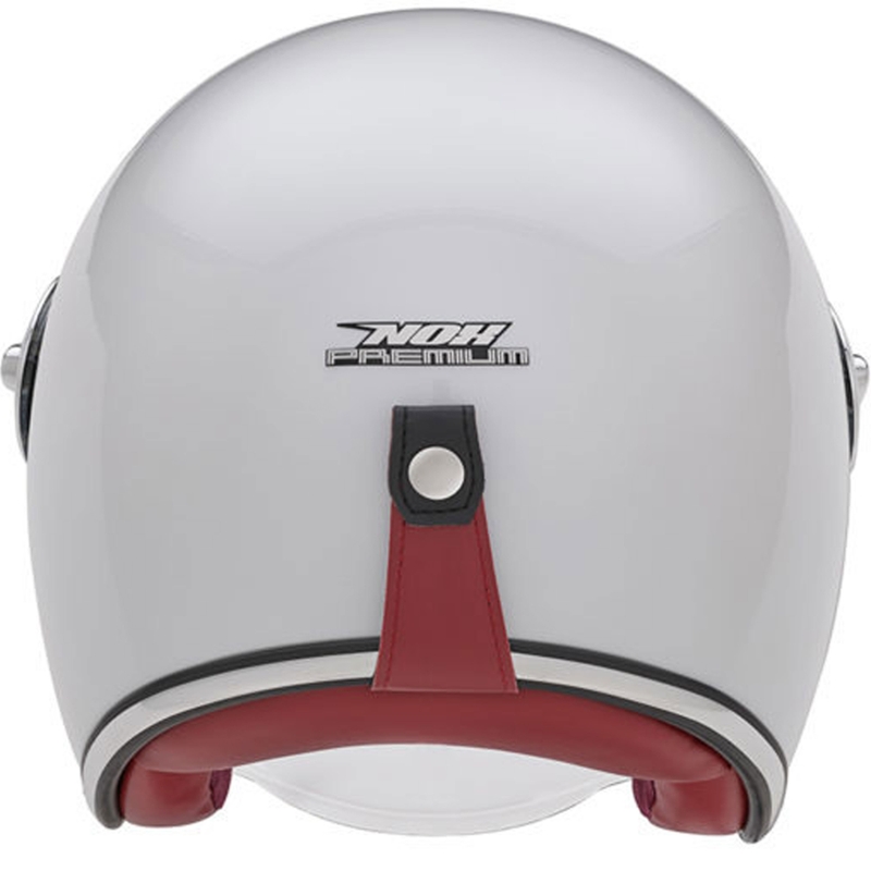 Åben motorcykelhjelm NOX PREMIUM Heritage hvid