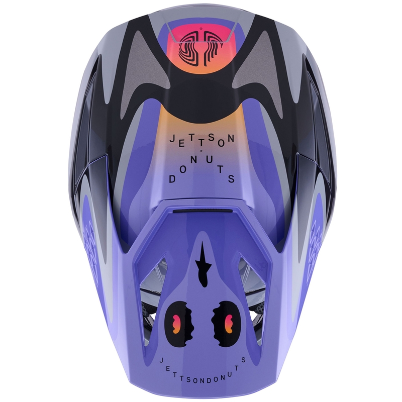Alpinestars S-M3 JETT LAWRENCE edition børne motocrosshjelm grå-lilla-sort