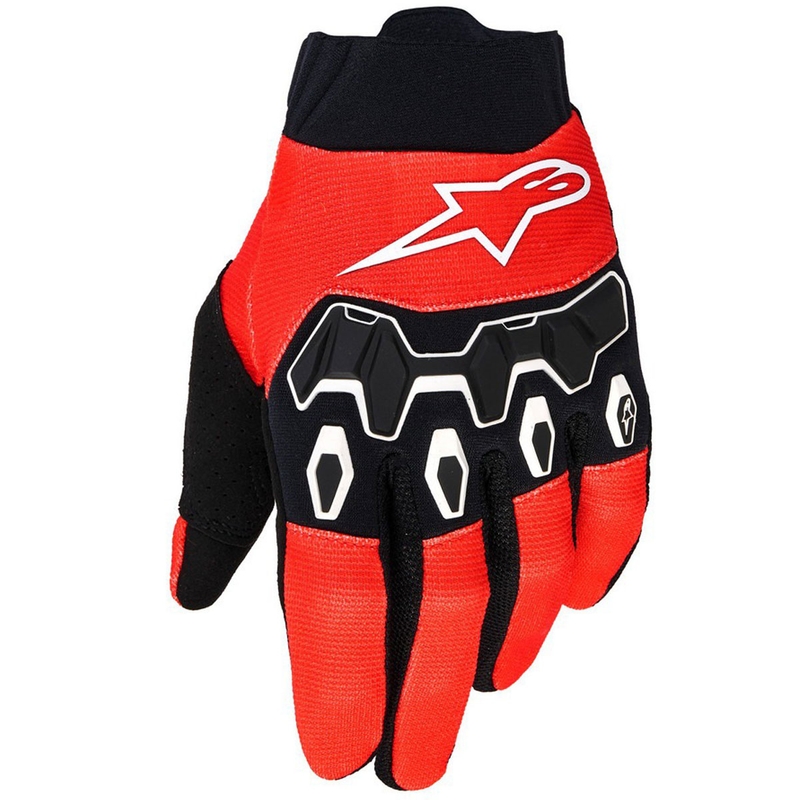Alpinestars Full Bore V2 Barn/Børn motocrosshandsker rød sort-hvid