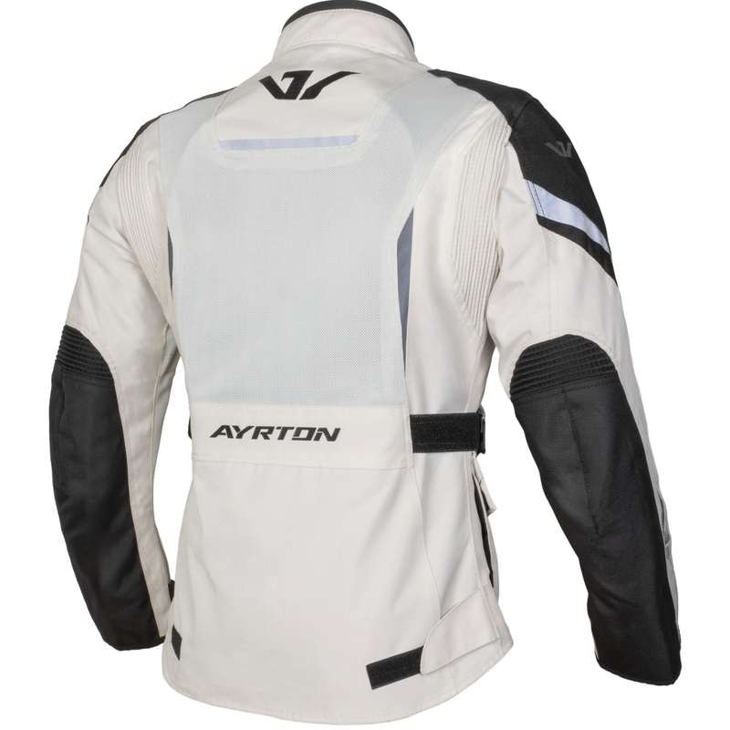 Dame motorcykeljakke Ayrton Teressa II Flow creme-sand