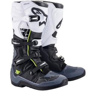 Alpinestars TECH 5 motorcykelstøvler sort-grå-hvid-fluo gul