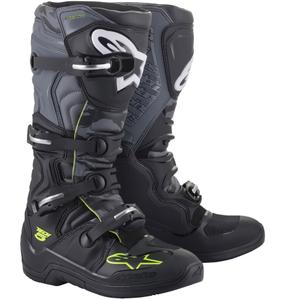 Alpinestars TECH 5 motorcykelstøvler sort-grå-fluo gul