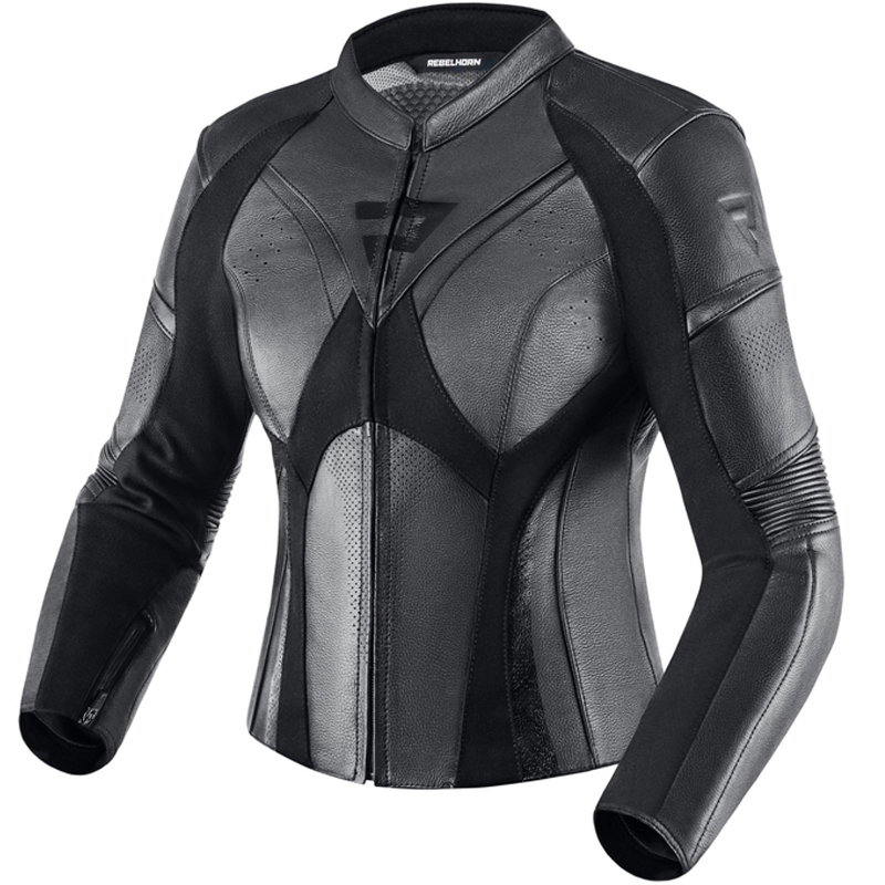 Dame motorcykeljakke Rebelhorn Rebel sort