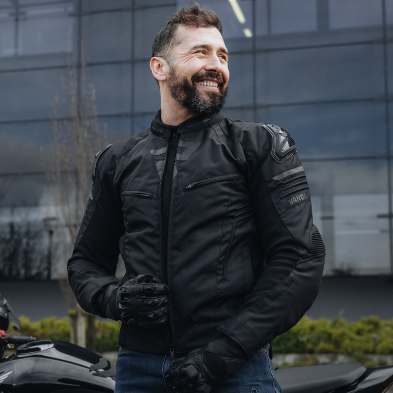 Rebelhorn Vandal motorcykeljakke, sort