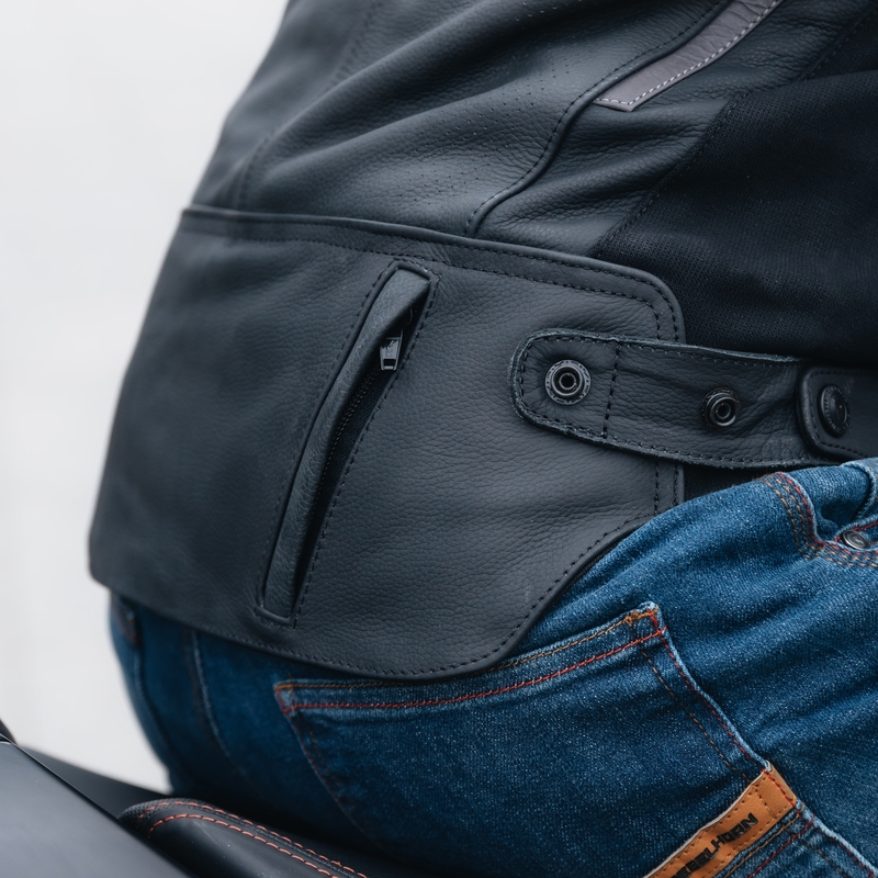 Rebelhorn Vandal læder motorcykeljakke, sort
