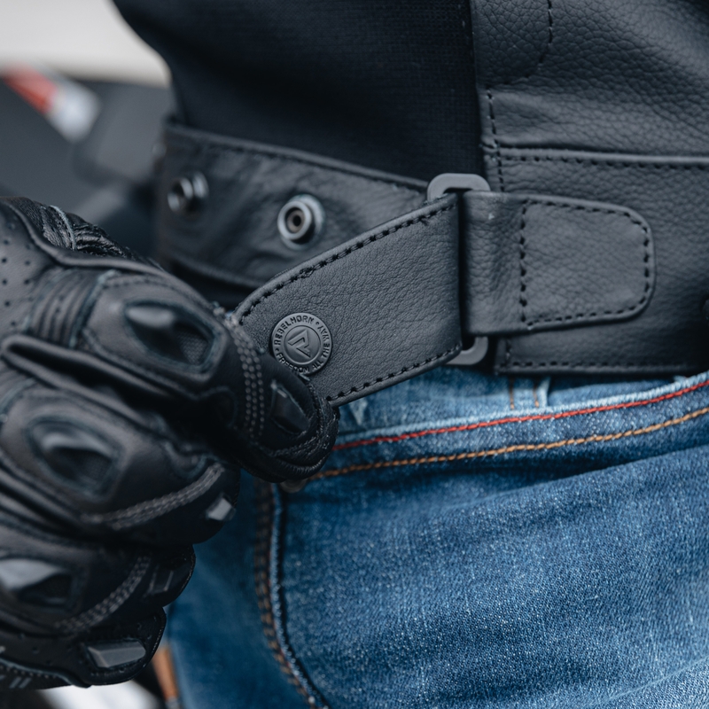 Rebelhorn Vandal læder motorcykeljakke, sort