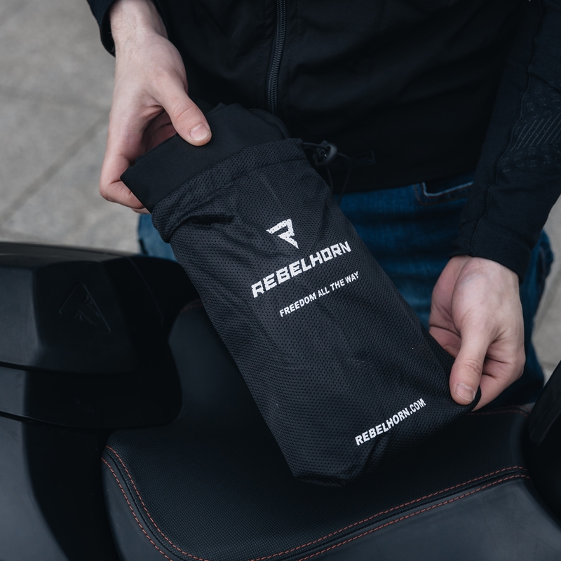 Rebelhorn Vandal læder motorcykeljakke, sort