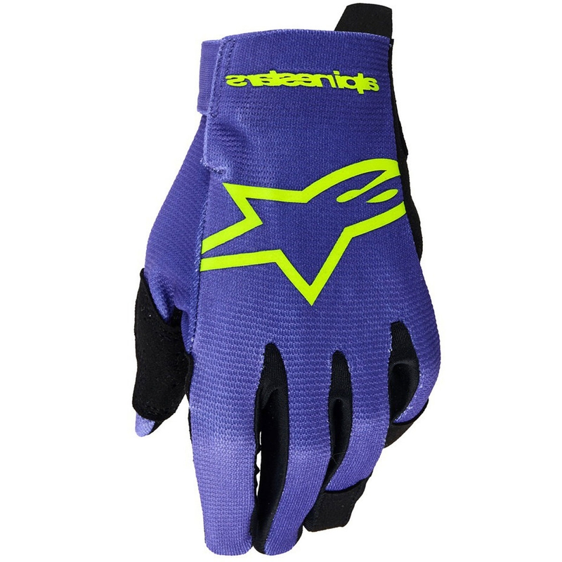 Alpinestars Radar Børn Motocrosshandsker Lilla-Fluo Gul